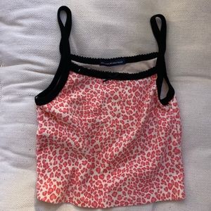brandy melville rare pink cheetah crop top